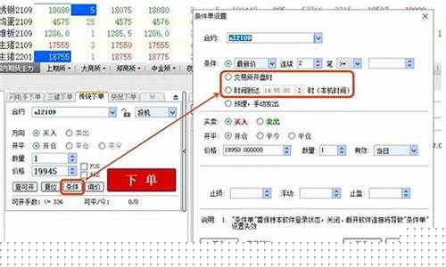 期货交易什么叫条件单(期货条件单要收费吗)_https://www.qldgs.com_恒指期货_第1张