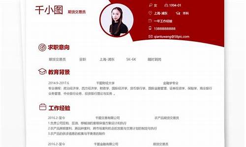 期货交易员 简历(期货交易员简历模板)_https://www.qldgs.com_内盘期货_第1张