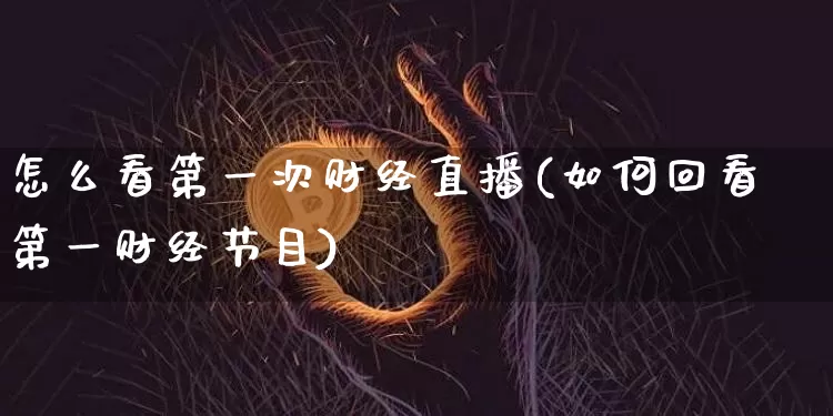 怎么看第一次财经直播(如何回看第一财经节目)_https://www.qldgs.com_国际期货_第1张