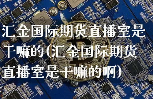 汇金国际期货直播室是干嘛的(汇金国际期货直播室是干嘛的啊)_https://www.qldgs.com_恒指期货_第1张