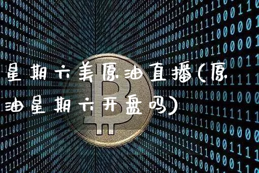 星期六美原油直播(原油星期六开盘吗)_https://www.qldgs.com_原油期货_第1张